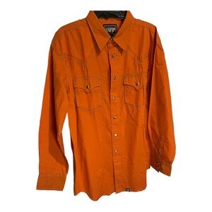 NWOT Cowboy Up Snap Button Western Shirt